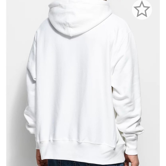 Champion Reverse Weave White Pullover Hoodie - Picture 2 of 5